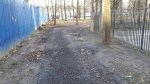 Сделана временная пешеходная дорожка Сделана временная пешеходная дорожка